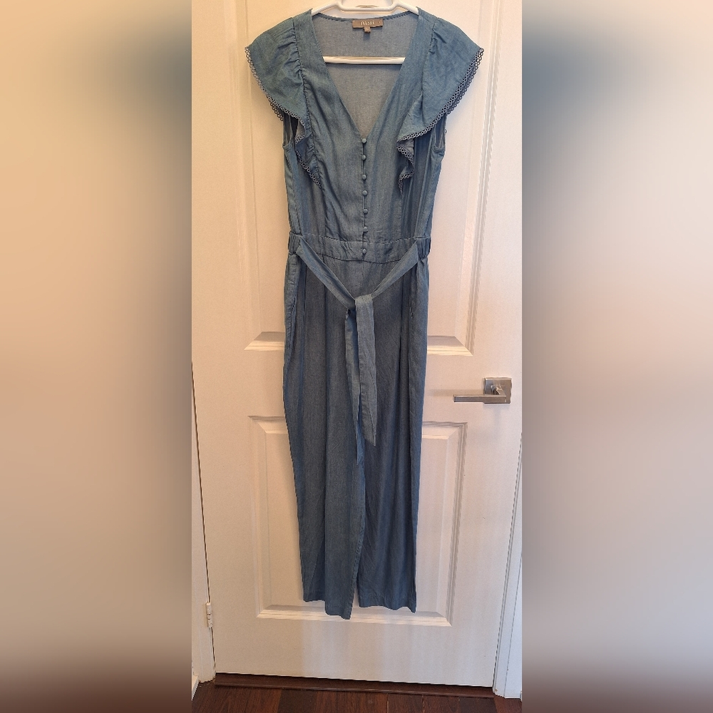 Oasis Women's Light Blue Denim Overalls